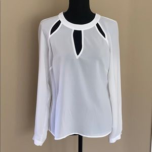 Bebe white blouse